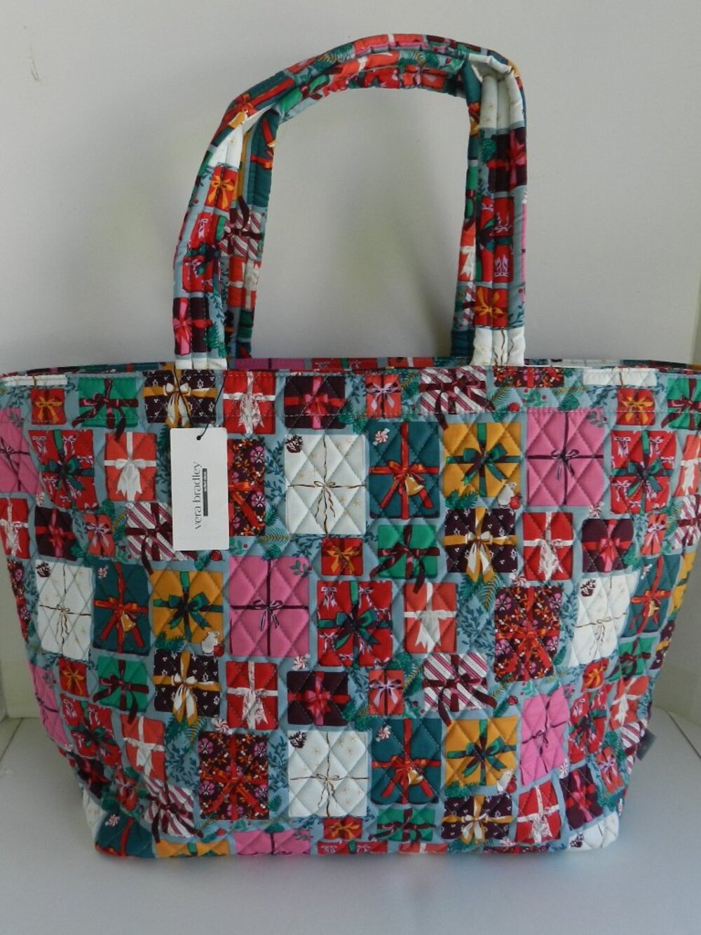 Vera Bradley TRAVEL Tote Cotton Bag w/Laptop Compartment in Under the Tree